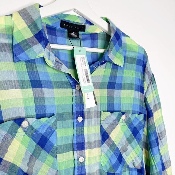 SANCTUARY Edela Textured Cotton Button Down - Picture 4 of 10